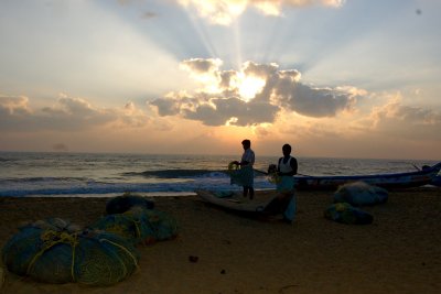 Early morning fishermen