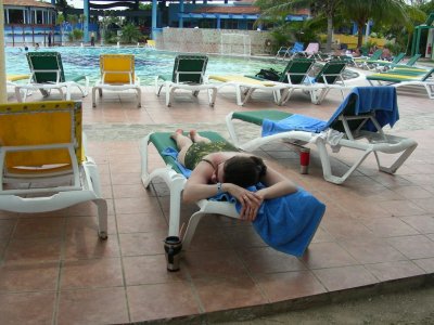 Pool-side nap