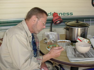 Ken eating