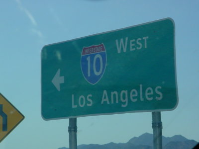 Interstate 10 West to LA