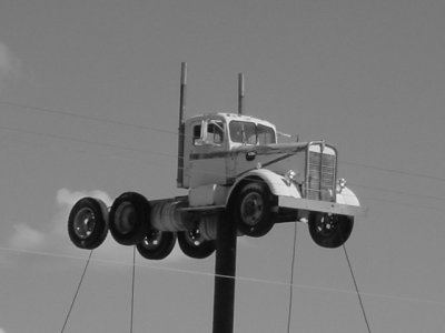Historic Route 66<br>truck in the sky