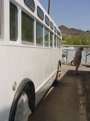 left side of the bus