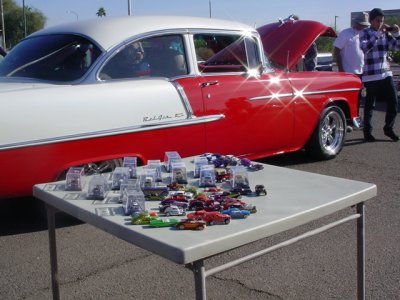 hot wheels at the 55 Chevy car show