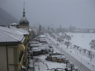 Nevando en Interlaken