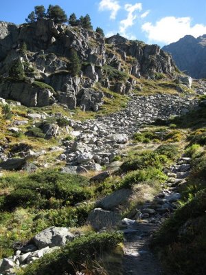 Camí a l´Estany de Juclar