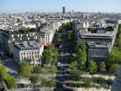 Vista desde LArc de Triomphe