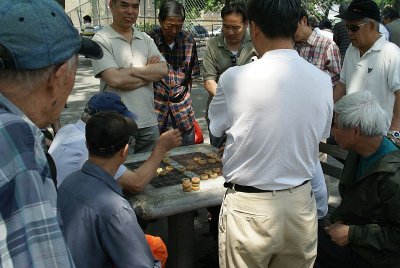 Men at play