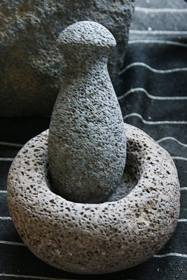 Grinding implements made of stone
