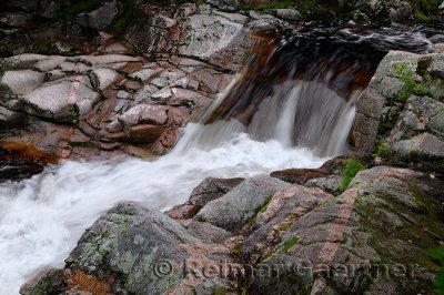 Upper Mary Ann Falls and river in the wilderness of Cape Breton Highlands National Park