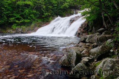 Mary Ann Falls and river in the wilderness of Cape Breton Highlands National Park
