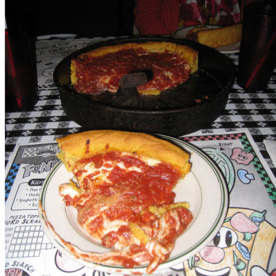 Some of Chicago's finest deep dish pizza