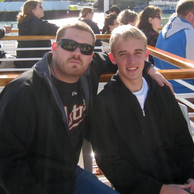 Chris and Paul enjoying life