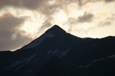 Purple Mountain earning its name