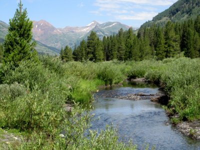 Slate River, with Paradise Divide in the distance