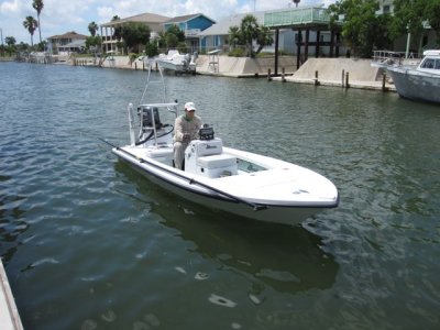 Ben brings her into the dock