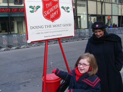 Jenna giving to charity