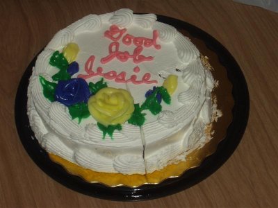 Jessies Good Job! cake!