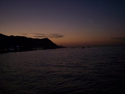 Santa Catalina island after sunset