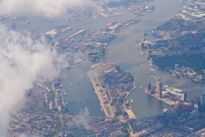 Rotterdam from sky