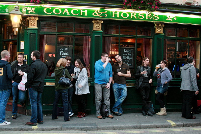 Coach and horses,