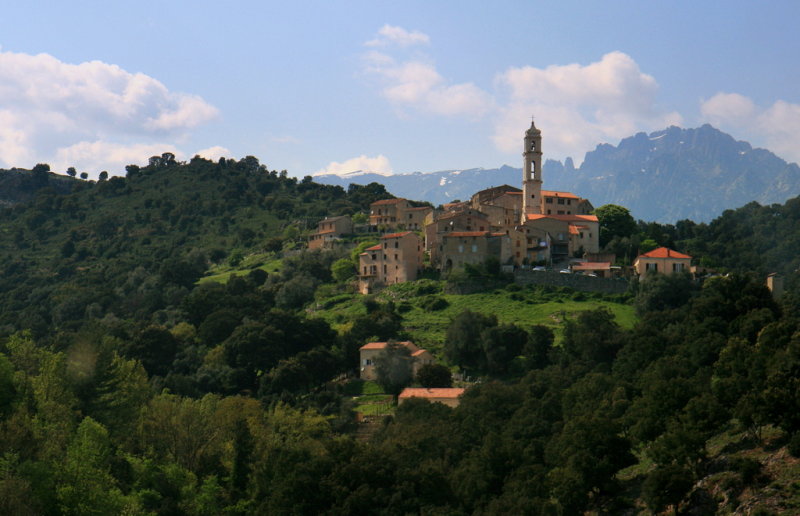 un village typique de Corse.