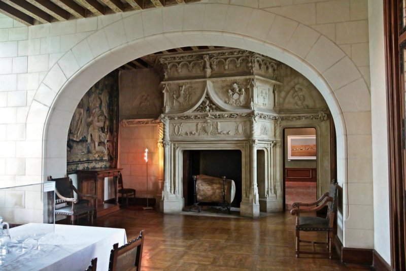 inside Castle Chaumont sur Loire