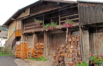 Canazei, old house