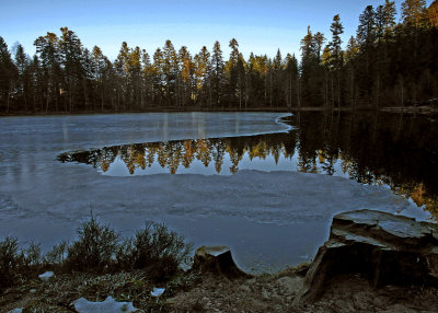 lac de la Maix en hiver