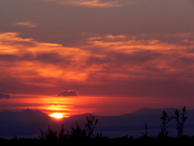 Madonies mountains, sunset.