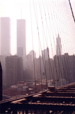 view from Brooklyn Bridge, New York 1999