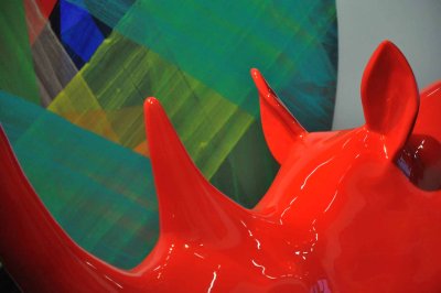 Xavier Veilhan - Rhinocros (1999-2000), dtail - Centre Pompidou - 1211 
