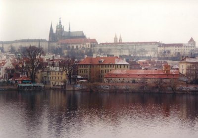 Vltava et château de Prague