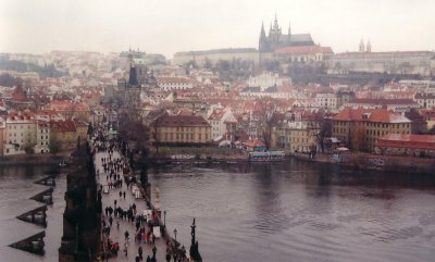 Pont Charles et Château de Prague
