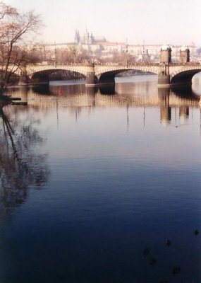 Vltava et château de Prague