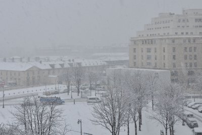 Snow in Paris, place de Fontenoy - 3987