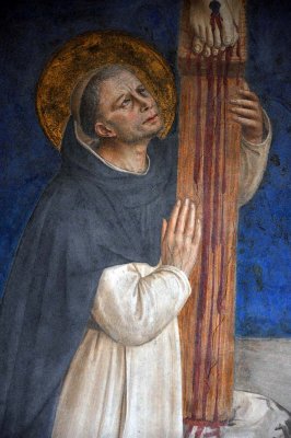 Fra Angelico - St Dominique adorant le Crucifix (dtail) -Couvent de San Marco - 9144