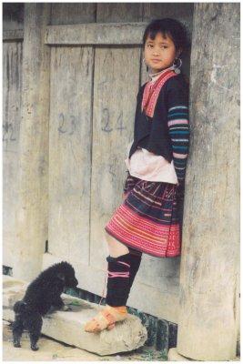Red Hmong girl , Ma Thi Ho