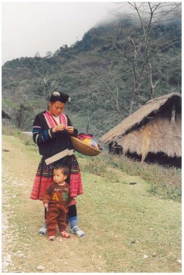 Red Hmong woman, Ma Thi Ho
