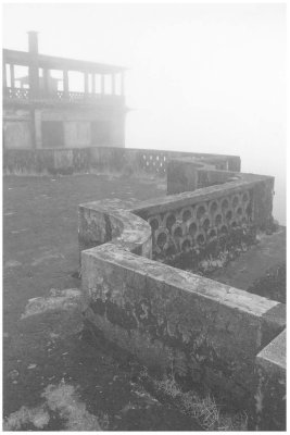 Bokor Palace in the fog