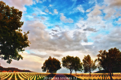 Black Hills National Cemetery at Sunset