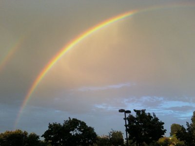 double rainbow in july