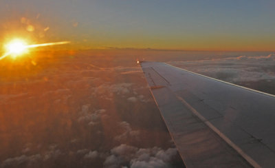 Sunset on Flight to Cairns