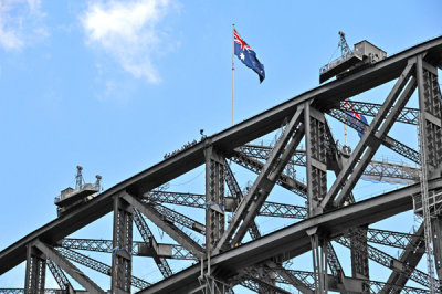 Paying Visitors at Top of Bridge