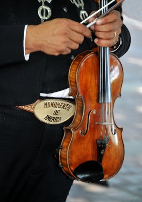View of a well-played violin!
