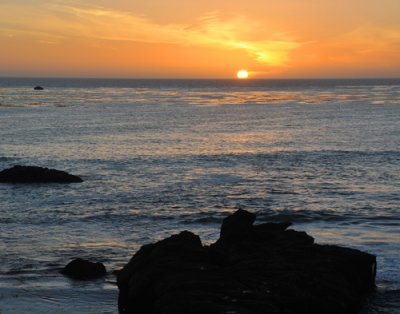 Sunset -- Seashore at Town of Cambria