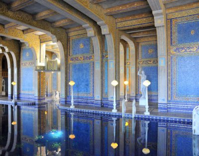 Roman Indoor Pool, lined with Venetian glass and gold!