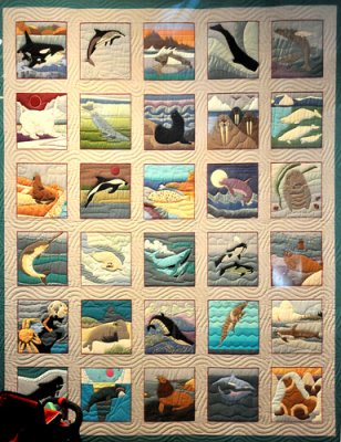 Quilt with Marine Themes at Aquarium