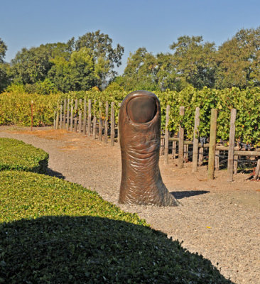 Bronze Thumb Statue by French Sculptor, Cesar Baldachini