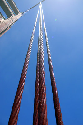 Golden Gate bridge cable bundle