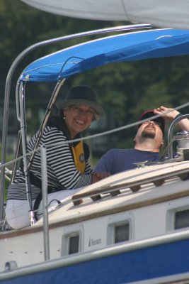 Rosemarie aboard PATIENCE 30U